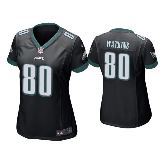 Women Quez Watkins Philadelphia Eagles Black Game Jersey