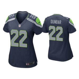 Women Quinton Dunbar Seattle Seahawks Navy Game Jersey