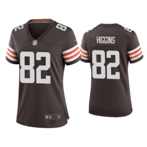 Women Rashard Higgins Cleveland Browns Brown Game Jersey