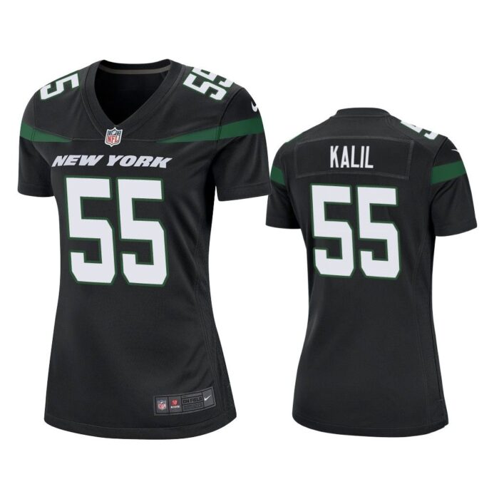 Women Ryan Kalil New York Jets Black Game Jersey