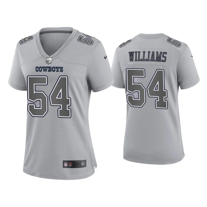 Women Sam Williams Dallas Cowboys Gray Atmosphere Fashion Game Jersey