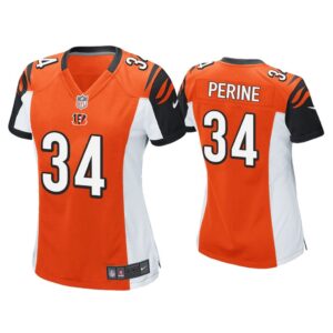 Women Samaje Perine Cincinnati Bengals Orange Game Jersey