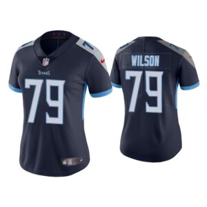 Women Tennessee Titans Isaiah Wilson Vapor Limited Navy Jersey