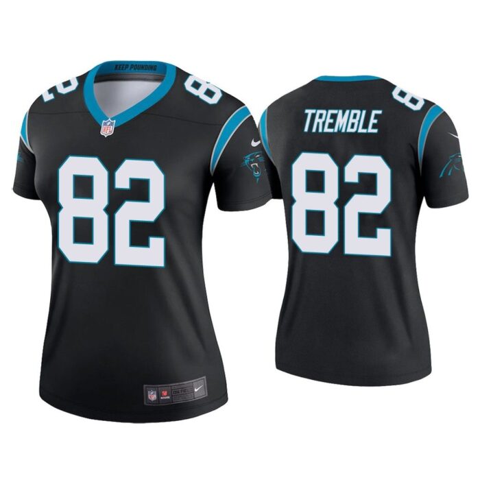 Women Tommy Tremble Carolina Panthers Black Legend Jersey