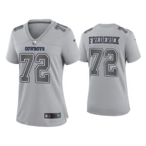 Women Travis Frederick Dallas Cowboys Gray Atmosphere Fashion Game Jersey