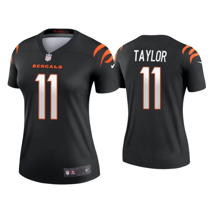 Women Trent Taylor Cincinnati Bengals Black Legend Jersey