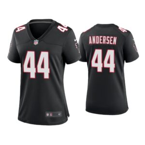 Women Troy Andersen Atlanta Falcons Black Throwback Game Jersey