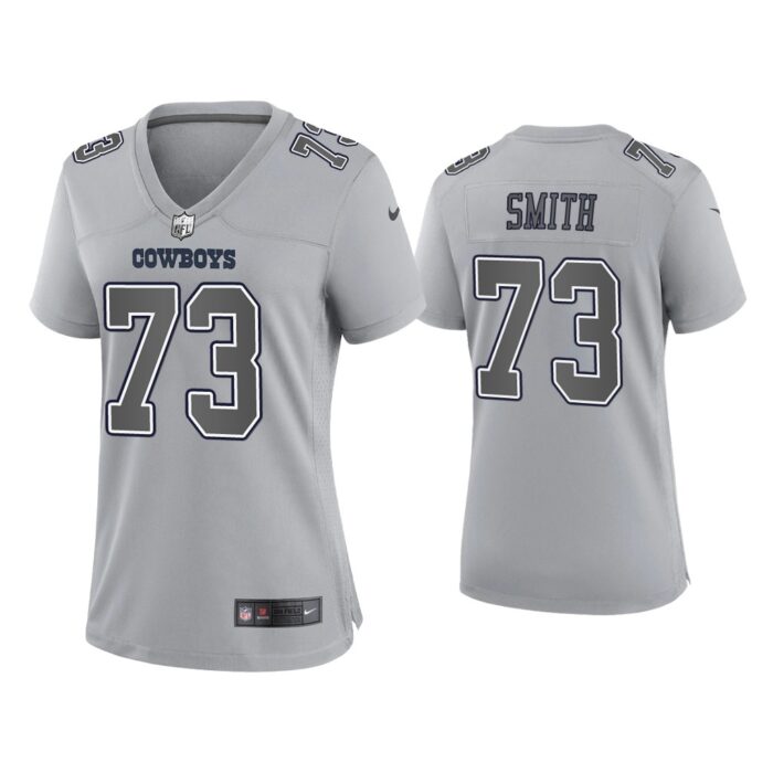 Women Tyler Smith Dallas Cowboys Gray Atmosphere Fashion Game Jersey