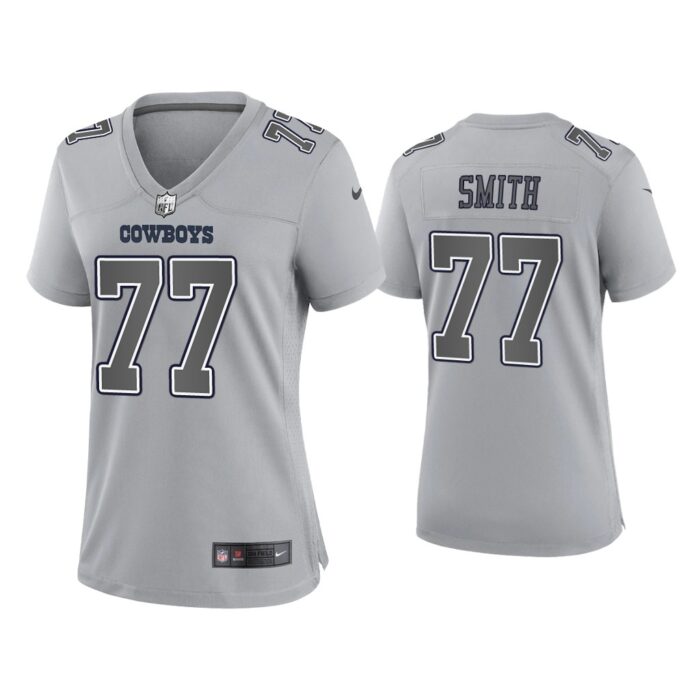 Women Tyron Smith Dallas Cowboys Gray Atmosphere Fashion Game Jersey