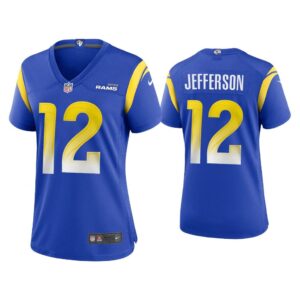 Women Van Jefferson Los Angeles Rams Royal Game Jersey