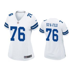 Women Xavier Su'a-Filo #76 Dallas Cowboys White Game Jersey