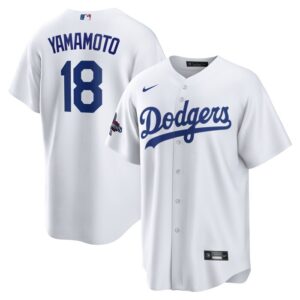 Yoshinobu Yamamoto Los Angeles Dodgers 2024 World Series Champions Home Replica Player Jersey - White