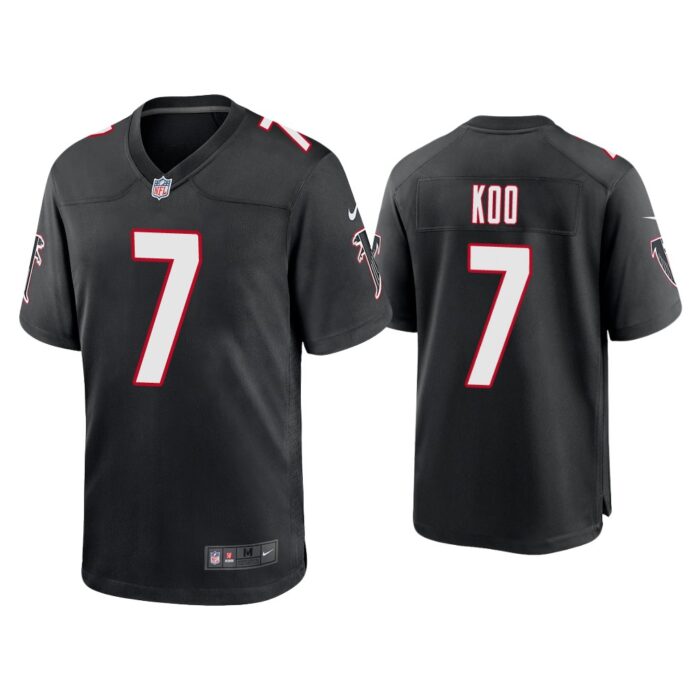 Younghoe Koo Atlanta Falcons Black Throwback Game Jersey