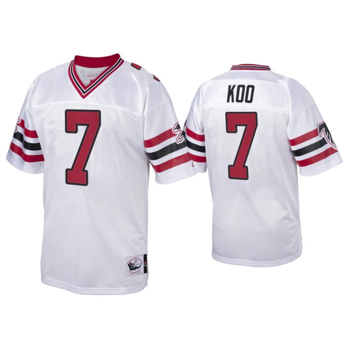 Younghoe Koo Atlanta Falcons White 1989 Throwback Jersey