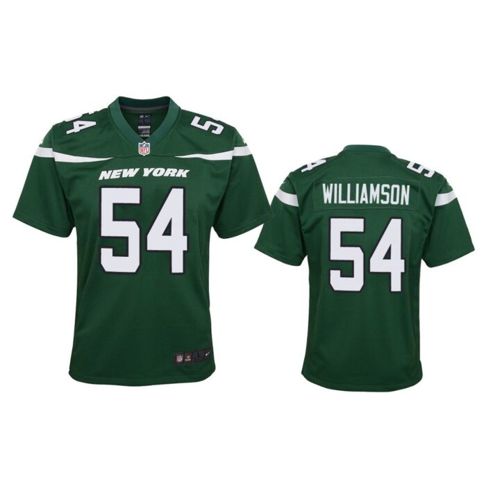 Youth 2019 Avery Williamson #54 New York Jets Green Game Jersey