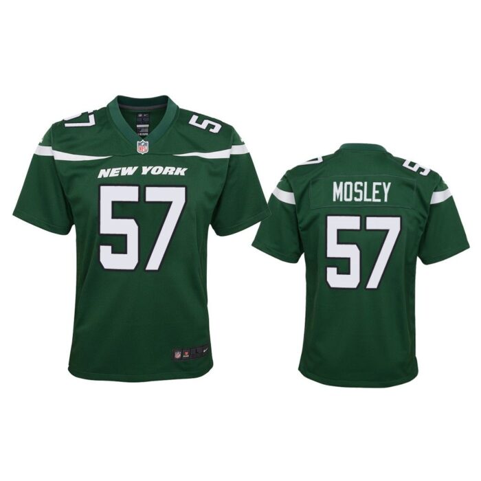 Youth 2019 C.J. Mosley #57 New York Jets Green Game Jersey