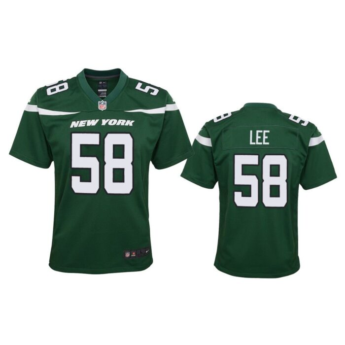 Youth 2019 Darron Lee #58 New York Jets Green Game Jersey