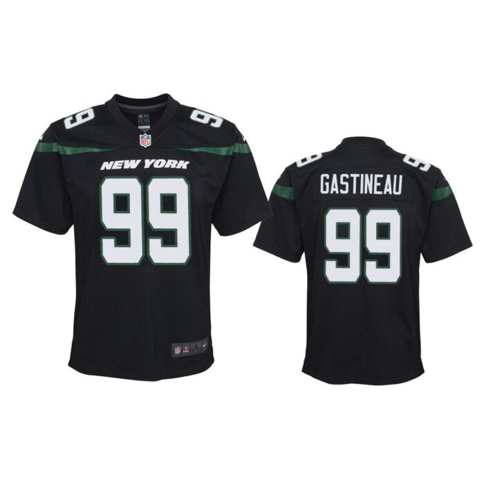 Youth 2019 Mark Gastineau #99 New York Jets Black Game Jersey