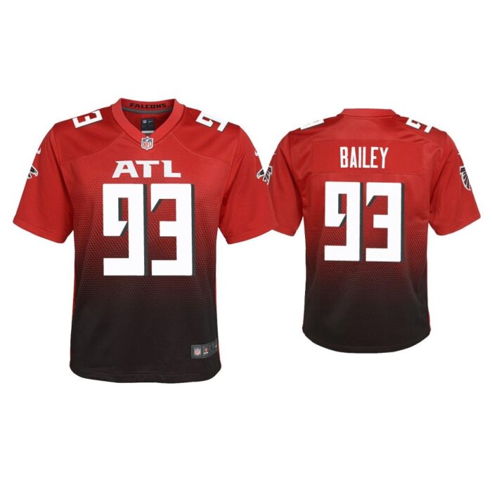 Youth 2020 Allen Bailey Atlanta Falcons Red 2nd Alternate Game Jersey