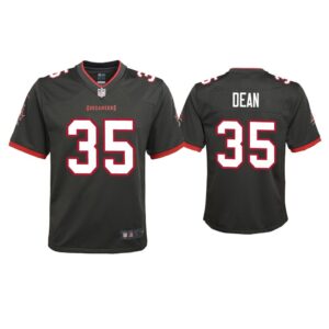 Youth 2020 Jamel Dean Tampa Bay Buccaneers Pewter Game Jersey