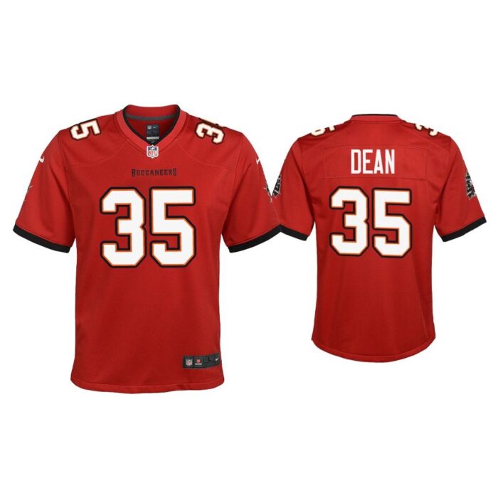 Youth 2020 Jamel Dean Tampa Bay Buccaneers Red Game Jersey