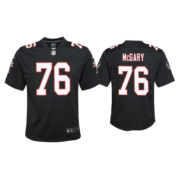 Youth 2020 Kaleb Mcgary Atlanta Falcons Black Throwback Game Jersey