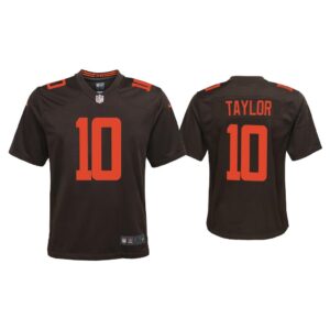 Youth 2020 Taywan Taylor Cleveland Browns Brown Alternate Game Jersey