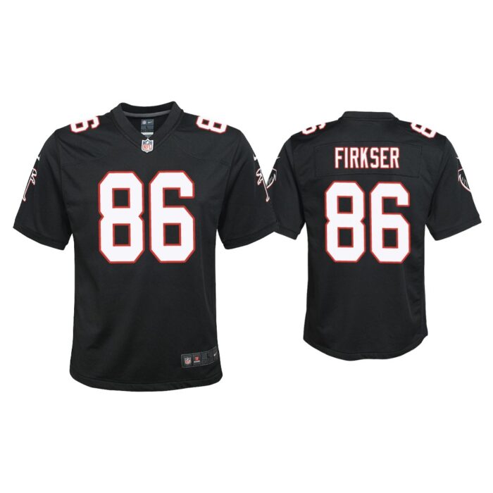 Youth Anthony Firkser Atlanta Falcons Black Throwback Game Jersey