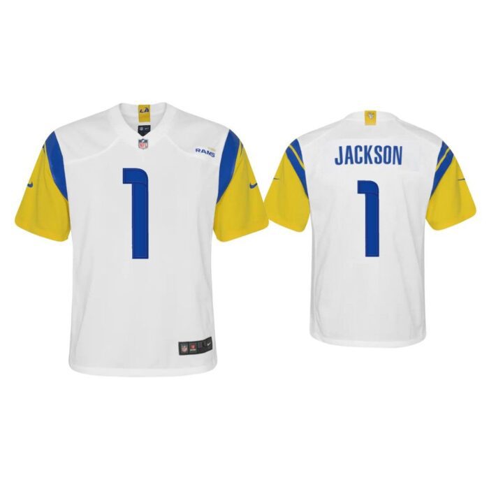 Youth DeSean Jackson Los Angeles Rams White Alternate Game Jersey