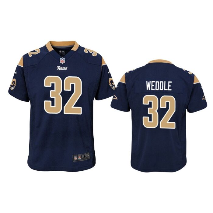 Youth Eric Weddle Los Angeles Rams Navy Game Jersey