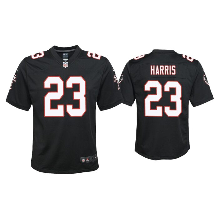 Youth Erik Harris Atlanta Falcons Black Throwback Game Jersey