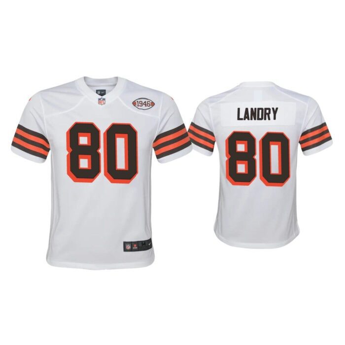 Youth Jarvis Landry Cleveland Browns White 1946 Collection Alternate Game Jersey