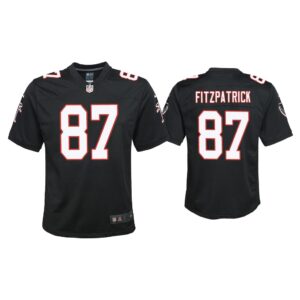 Youth John Fitzpatrick Atlanta Falcons Black Throwback Game Jersey