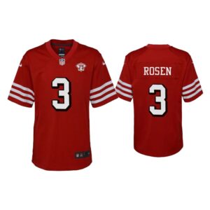 Youth Josh Rosen San Francisco 49ers Scarlet 75th Anniversary Jersey