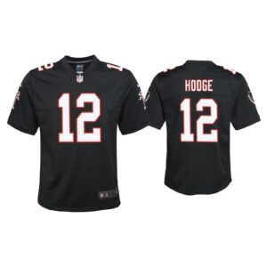 Youth Khadarel Hodge Atlanta Falcons Black Throwback Game Jersey