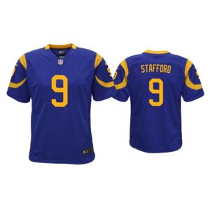 Youth Matthew Stafford Los Angeles Rams Royal Game Jersey