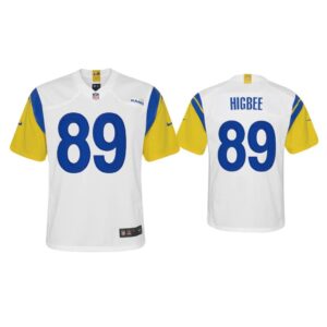 Youth Tyler Higbee Los Angeles Rams White Alternate Game Jersey