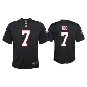 Youth Younghoe Koo Atlanta Falcons Black Throwback Game Jersey