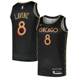 Zach LaVine Chicago Bulls Swingman Player Jersey - City Edition - Black