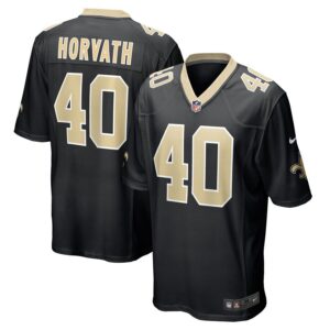 Zander Horvath New Orleans Saints Game Jersey - Black