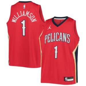 Zion Williamson New Orleans Pelicans Youth 2020/21 Swingman Player Jersey - Statement Edition - Red