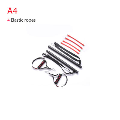Body Workout Trainer Bar with Resistance Bands Rubber Buckles 3 1078511408018