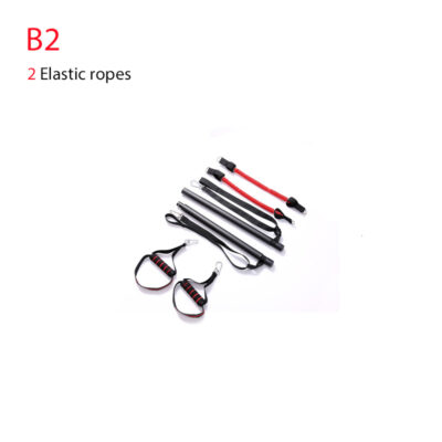 Body Workout Trainer Bar with Resistance Bands Rubber Buckles 4 619249686832