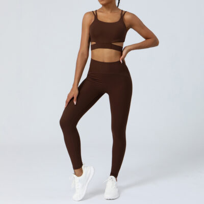 Yoga Clothes Sports Underwear Shaping Fitness Belly Contracting Running Two-piece Suit 3 fdc78feb 01cc 4322 87f3 42a8be3bd679